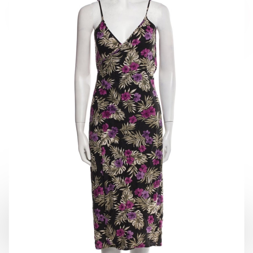 Reformation Floral Wrap around dress RETAIL 250